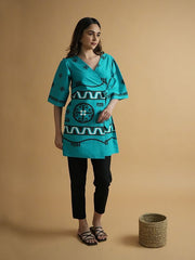 Womens Blue Straight Co-ords