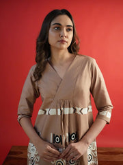 Womens Coffee Brown  Straight Co-ords