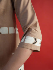 Womens Coffee Brown  Straight Co-ords