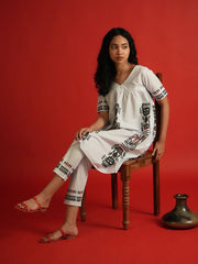 Womens Grey  A-line Co-ords