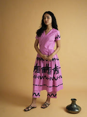 Womens Pink  Flared Co-ords