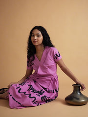 Womens Pink  Flared Co-ords