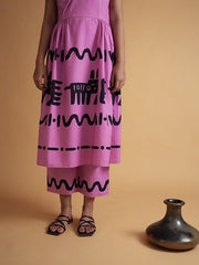 Womens Pink  Flared Co-ords