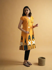 Womens Orange  A-line Co-ords
