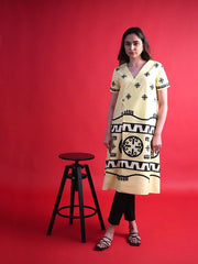 Womens Yellow  A-line Co-ords