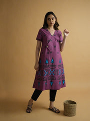 Womens Purple  A-line Co-ords