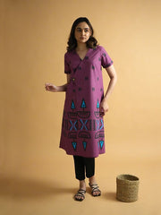 Womens Purple  A-line Co-ords