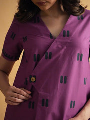Womens Purple  A-line Co-ords