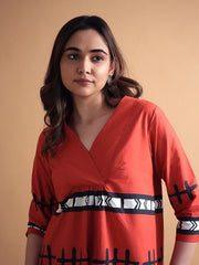 Womens Red  Straight Co-ords