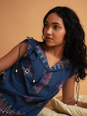 Womens Blue Slim Co-ords