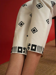 Womens White  Flared Co-ords