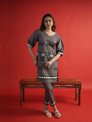Womens Coffee Brown  Straight Co-ords