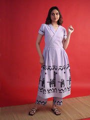 Womens Lavender  Flared Co-ords