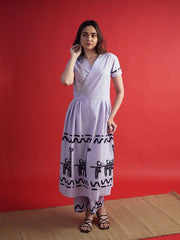 Womens Lavender  Flared Co-ords