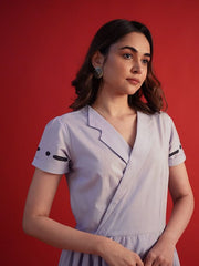 Womens Lavender  Flared Co-ords
