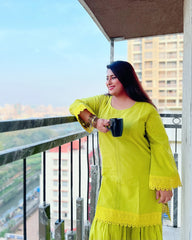 Womens Green Regular Co-ords
