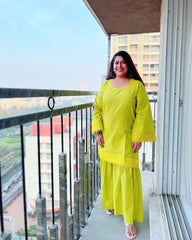 Womens Green Regular Co-ords