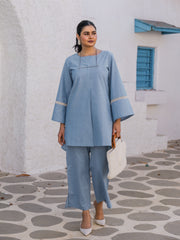 Womens Blue Regular Co-ords