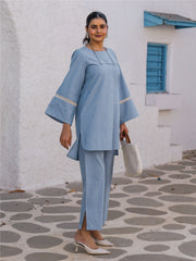 Womens Blue Regular Co-ords