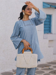 Womens Blue Regular Co-ords