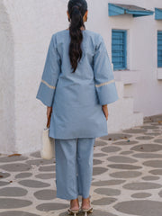 Womens Blue Regular Co-ords