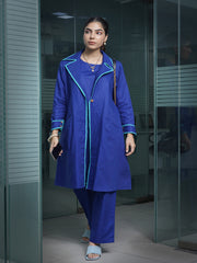 Womens Blue A-line Co-ords