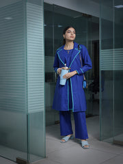 Womens Blue A-line Co-ords