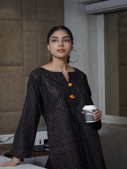 Womens Black Regular Co-ords