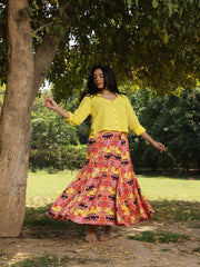 Womens Yellow Regular Co-ords