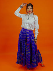 Womens Blue Regular Bottoms
