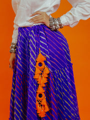 Womens Blue Regular Bottoms