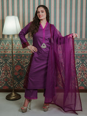 Womens Purple Regular Co-ords