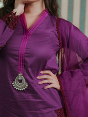 Womens Purple Regular Co-ords
