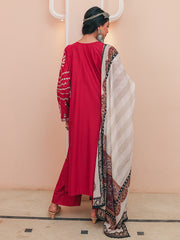 Womens Red Regular Co-ords