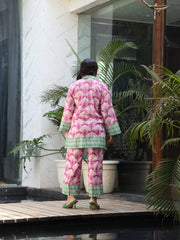Womens Magenta Regular Co-ords