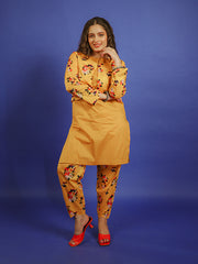Womens Yellow Regular Co-ords