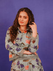 Womens Blue Regular Co-ords