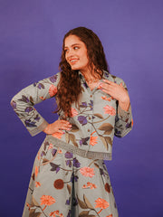Womens Blue Regular Co-ords