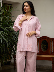 Womens Pink Comfortable Co-ord