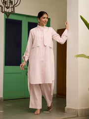Womens Pink Oversized Co-ord