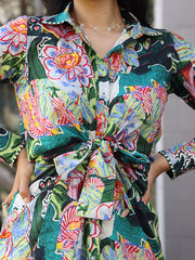 Womens Green  Regular Dress