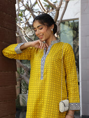 Womens Yellow Comfortable Kurti Sets