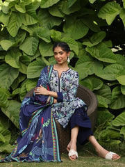 Womens Navy blue Comfortable Fit Co-ords