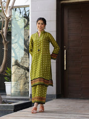 Womens Green Comfortable Fit Co-ords