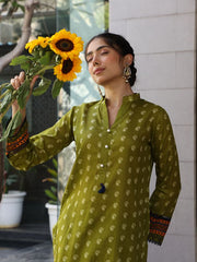 Womens Green Comfortable Fit Co-ords