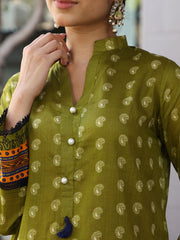Womens Green Comfortable Fit Co-ords