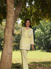Womens Yellow Comfortable Fit Co-ords