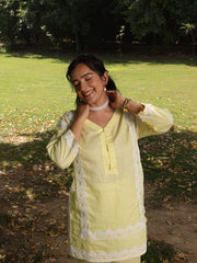 Womens Yellow Comfortable Fit Co-ords