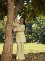 Womens Yellow Comfortable Fit Co-ords