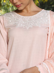 Womens Pink Comfortable Kurti Sets